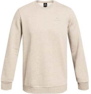 Under Armour ESSENTIAL FLEECE CREW Pánska mikina, béžová, veľkosť L