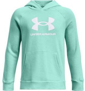 Under Armour RIVAL FLEECE BL HOODIE Chlapčenská mikina, tyrkysová, veľkosť