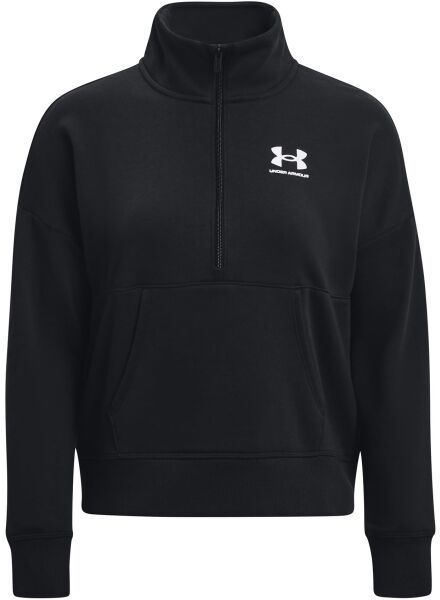 Under Armour RIVAL FLEECE HZ Dámska flísová mikina, čierna, veľkosť