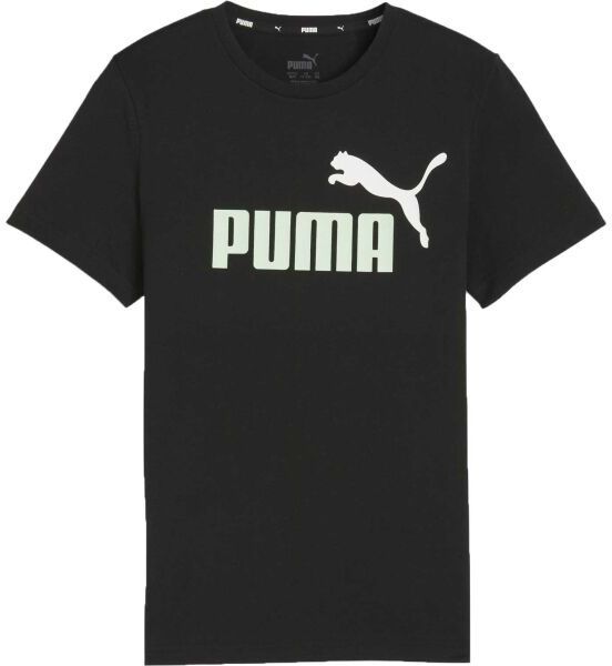 Puma ESS + 2 COL LOGO TEE Chlapčenské tričko, čierna, veľkosť