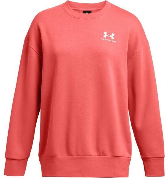 Under Armour ESSENTIAL FLC OS CREW Dámska mikina, lososová, veľkosť