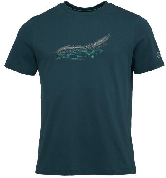 Puma MERCEDES-AMG PETRONAS F1 ESSENTIALS CAR GRAPHIC TEE Pánske tričko, tmavě zelená, veľkosť
