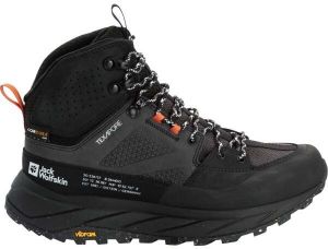 Jack Wolfskin TERRAQUEST TEXAPORE MID W Dámska outdoorová obuv, čierna, veľkosť