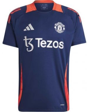 adidas MANCHESTER UNITED FC TRAINING JERSEY Pánsky futbalový dres, tmavo modrá, veľkosť