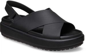Crocs BROOKLYN LUXE CROSS STRAP W Dámske sandále, čierna, veľkosť 38/39