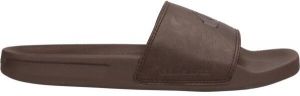 Quiksilver RIVI NUBUCK SLIDE Pánske kožené šľapky, hnedá, veľkosť 40