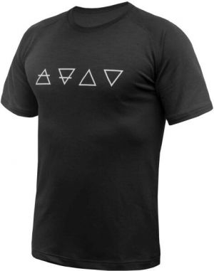 Sensor MERINO BLEND ELEMENTS Pánske funkčné tričko, čierna, veľkosť