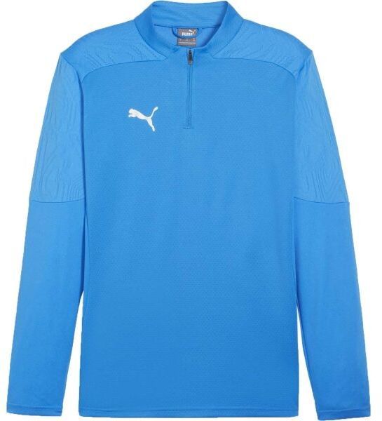 Puma TEAMFINAL TRAINING 1/4 ZIP Pánske futbalové tričko, svetlomodrá, veľkosť