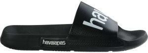 HAVAIANAS SLIDE CLASSIC LOGO MANIA Unisex šľapky, čierna, veľkosť 47/48