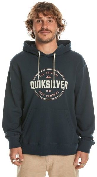 Quiksilver CIRCLE UP Pánska mikina, tmavo modrá, veľkosť