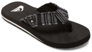 Quiksilver MONKEY ABYSS Pánske žabky, čierna, veľkosť 41