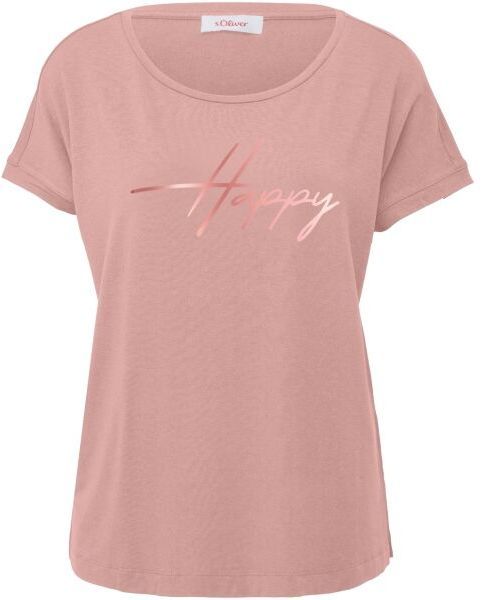 s.Oliver RL T-SHIRT Dámske tričko, ružová, veľkosť