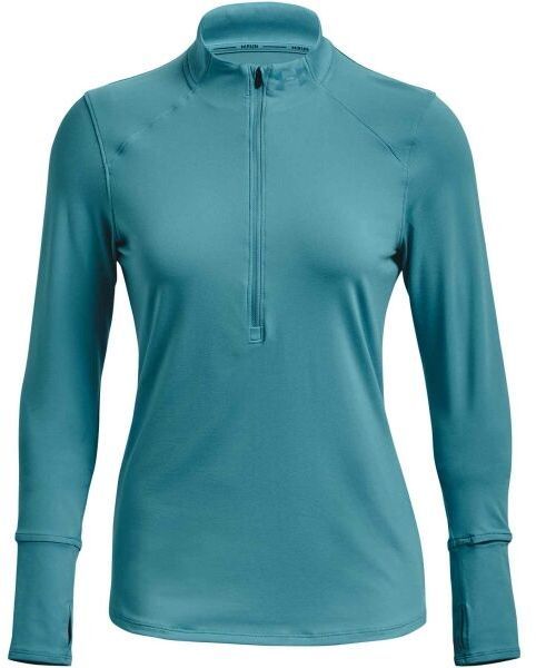 Under Armour QUALIFIER RUN 2.0 1/2 ZIP Dámske tričko s dlhým rukávom, tyrkysová, veľkosť
