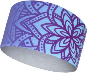 Runto MANDALA Športová elastická čelenka, svetlomodrá, veľkosť