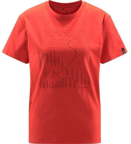 HAGLÖFS CAMP W Dámske tričko, červená, veľkosť