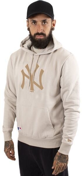 New Era NOS MLB REGULAR HOODY NEYYAN Pánska mikina, béžová, veľkosť