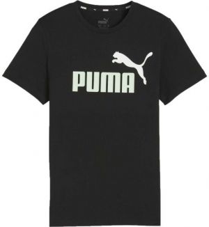 Puma ESS + 2 COL LOGO TEE Chlapčenské tričko, čierna, veľkosť