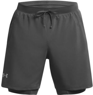 Under Armour LAUNCH 7'' Pánske kraťasy, sivá, veľkosť