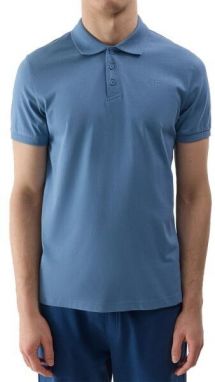 4F POLO SHIRT M Pánske polo tričko, modrá, veľkosť