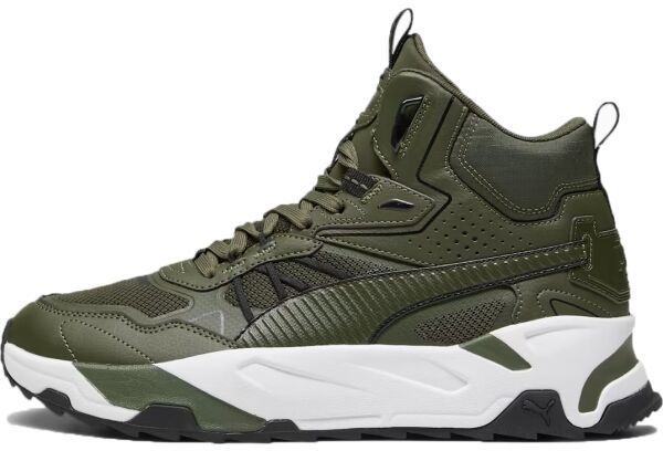 Puma TRINITY MID HYBRID Pánska voľnočasová obuv, khaki, veľkosť 42.5