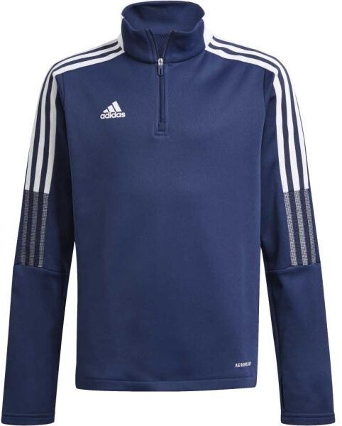 adidas TIRO21 WRM TOPY Juniorská futbalová mikina, tmavo modrá, veľkosť