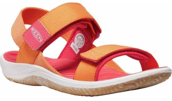 Keen ELLE BACKSTRAP YOUTH Dievčenské sandále, oranžová, veľkosť 34