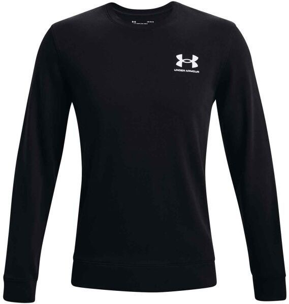 Under Armour RIVAL TERRY LC CREW Pánska mikina, čierna, veľkosť L