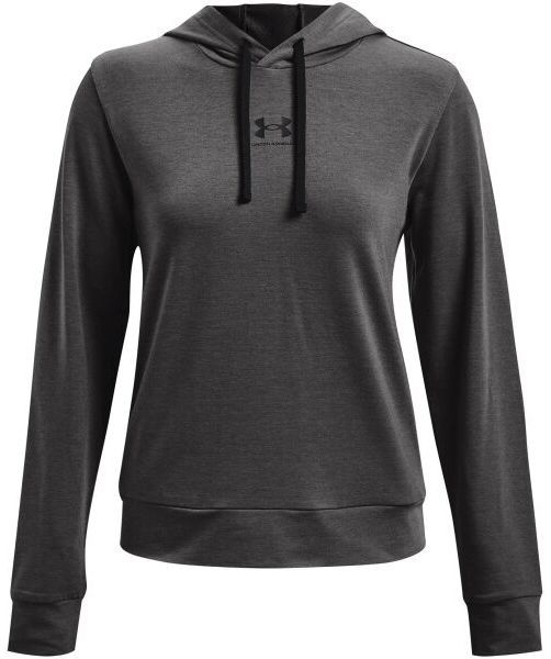 Under Armour RIVAL TERRY HOODIE Dámska mikina, tmavo sivá, veľkosť S