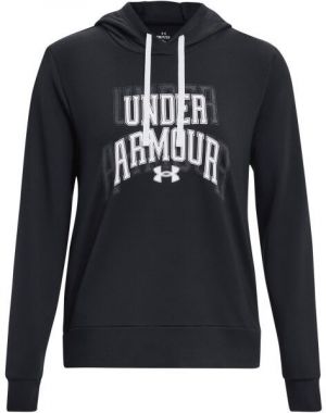 Under Armour RIVAL TERRY GRAPHIC Dámska mikina, čierna, veľkosť S
