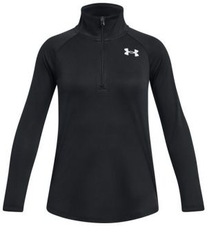 Under Armour TECH GRAPHIC 1/2 ZIP Dievčenské tričko s dlhým rukávom, čierna, veľkosť