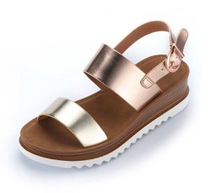 ALPINE PRO RAMONA Dámske sandále, zlatá, veľkosť