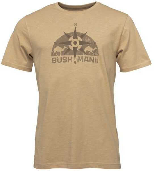 BUSHMAN BARKLY Pánske tričko, béžová, veľkosť
