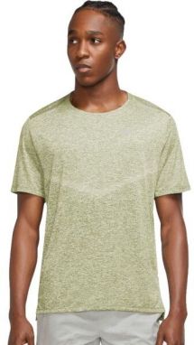 Nike DF RISE 365 SS Pánske bežecké tričko, svetlo zelená, veľkosť