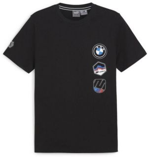 Puma BMW M MOTORSPORT GARAGE CREWGRAPHIC TEE Pánske tričko, čierna, veľkosť