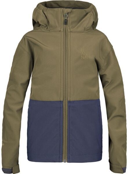 Hannah WAT JR Detská softshellová bunda, khaki, veľkosť 122-128