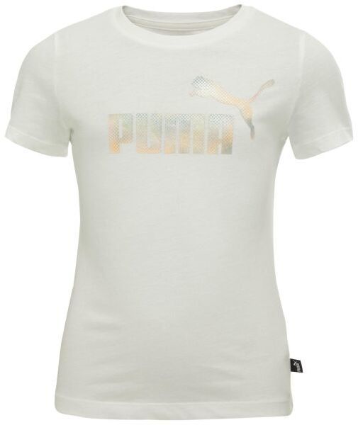 Puma ESSENTIALS + SUMMER DAZE TEE G Dievčenské tričko, biela, veľkosť