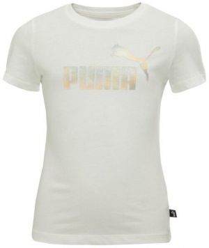 Puma ESSENTIALS + SUMMER DAZE TEE G Dievčenské tričko, biela, veľkosť