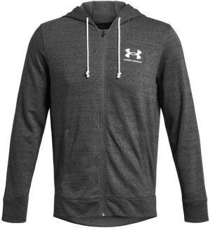 Under Armour RIVAL TERRY LC FZ Pánska mikina, sivá, veľkosť S
