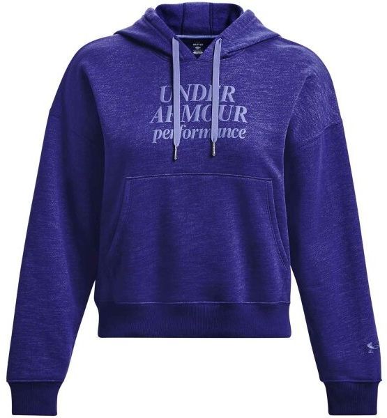 Under Armour ESSENTIAL SCRIPT Dámska mikina, modrá, veľkosť