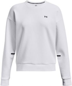 Under Armour UNSTOPPABLE FLC CREW Dámska mikina, biela, veľkosť