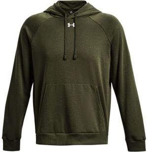 Under Armour RIVAL FLEECE HOODIE Pánska mikina, khaki, veľkosť L