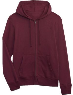 GAP FULLZIP LOGO Pánska mikina, vínová, veľkosť