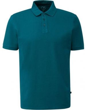 s.Oliver Q/S POLO SHIRT Pánske tričko polo, tmavo zelená, veľkosť
