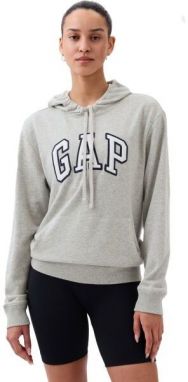 GAP PULLOVER LOGO Dámska mikina, sivá, veľkosť