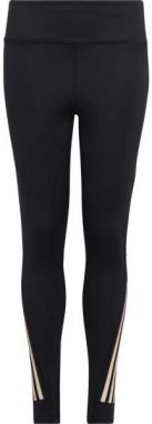 adidas 3-STRIPES LEGGINGS Dievčenské tréningové legíny, čierna, veľkosť