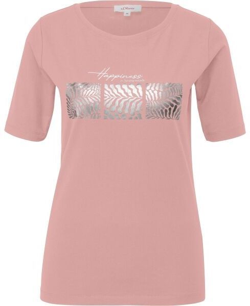 s.Oliver RL T-SHIRT Dámske tričko, ružová, veľkosť