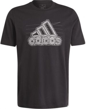 adidas GROWTH BOSS TEE Pánske tričko, čierna, veľkosť