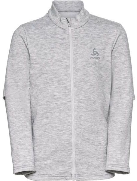 Odlo MID LAYER FULL ZIP BERRA KIDS Detská  mikina, sivá, veľkosť
