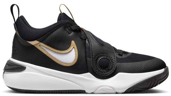 Nike TEAM HUSTLE D 11 Detská basketbalová obuv, čierna, veľkosť 38.5