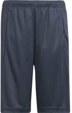 adidas TRAIN ESSENTIALS AEROREADY LOGO REGULAR-FIT SHORTS Detské športové šortky, tmavo sivá, veľkosť